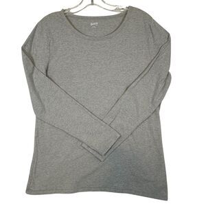 Duluth Trading Co Long Sleeve T-shirt Women’s XL Heather Gray Basic Layer Cold